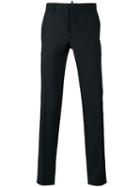 Dsquared2 Tailored Trousers, Men's, Size: 52, Black, Virgin Wool/silk
