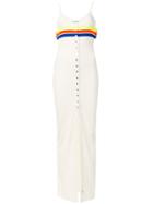 Filles A Papa Cruiz Ribbed Tank Dress - White