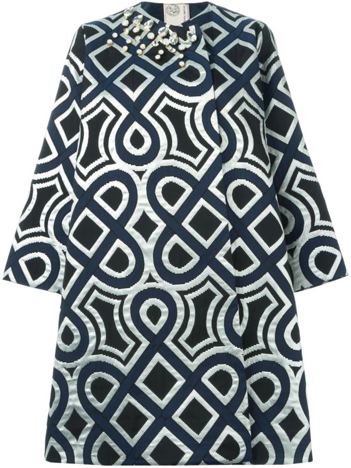 Antonio Marras Geometric Print Coat
