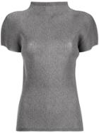 Pleats Please By Issey Miyake Turtleneck T-shirt - Grey