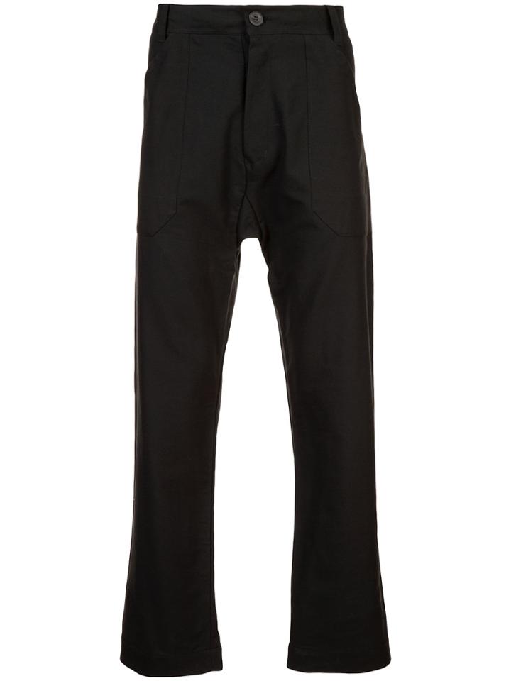 Jan Jan Van Essche Straight Leg Trousers - Black