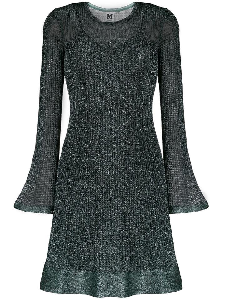 M Missoni Glitter Knit Dress - Green