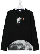 Paul Smith Junior Teen Printed Cotton T-shirt - Black