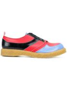 Comme Des Garçons Homme Plus Colour Block Brogues - Red