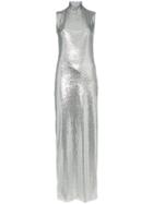 Galvan Galaxy Sleeveless Sequin Dress - Metallic