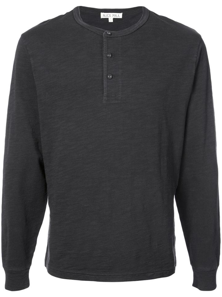 Alex Mill Henley Long-sleeve Top - Black