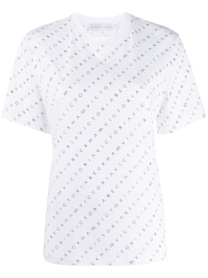 Victoria Victoria Beckham All-over Lgoo T-shirt - White