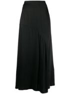 Essentiel Antwerp Bias Cut Midi Skirt - Black