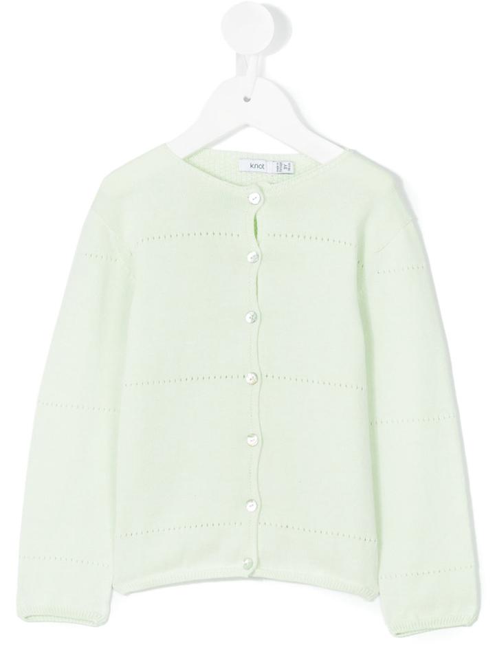 Knot - Alice Cardigan - Kids - Cotton - 6 Yrs, Green