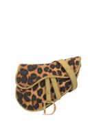 Christian Dior Pre-owned Leopard Saddle Belt Bag - Brown