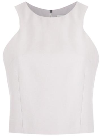 Giuliana Romanno Panelled Cropped Top - White
