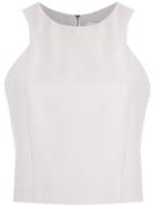Giuliana Romanno Panelled Cropped Top - White