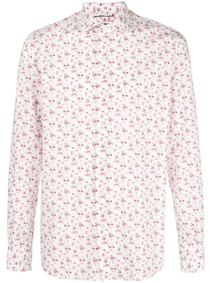 Orian Floral Print Shirt - White