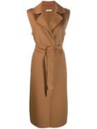 's Max Mara Sleeveless Trench Coat - Brown