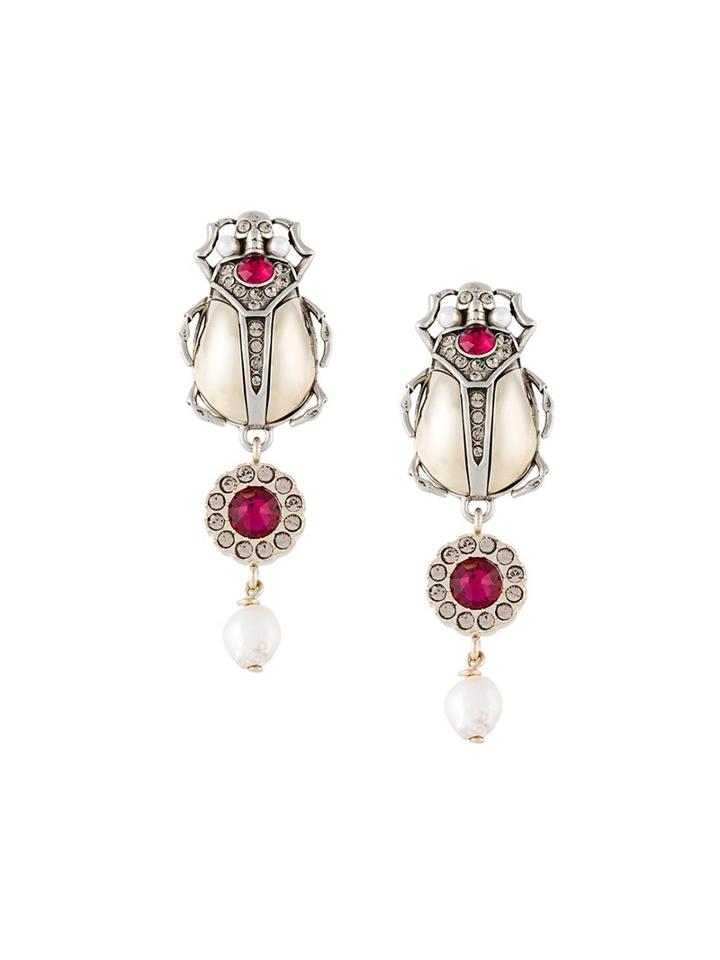 Alexander Mcqueen Beetle Earrings