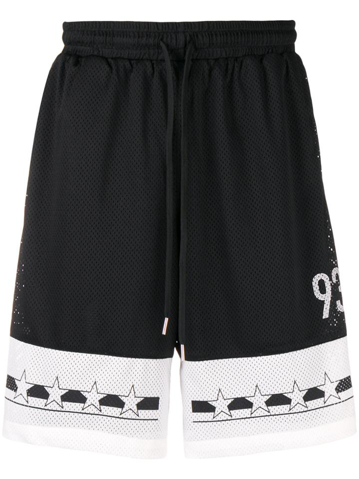 Stampd Knee Length Sporting Shorts - Black