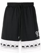 Stampd Knee Length Sporting Shorts - Black