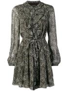 Saloni Leopard Print Dress - Nude & Neutrals