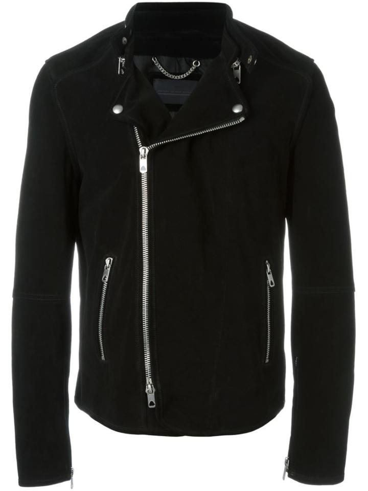 Diesel Black Gold Lestan Exposed Zip Jacket, Men's, Size: 50, Cupro/acetate/calf Suede