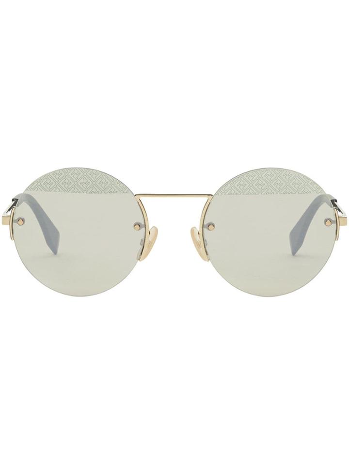 Fendi Eyewear Round-frame Sunglasses - Gold