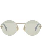 Fendi Eyewear Round-frame Sunglasses - Gold