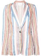 Frame Striped Blazer - Multicolour