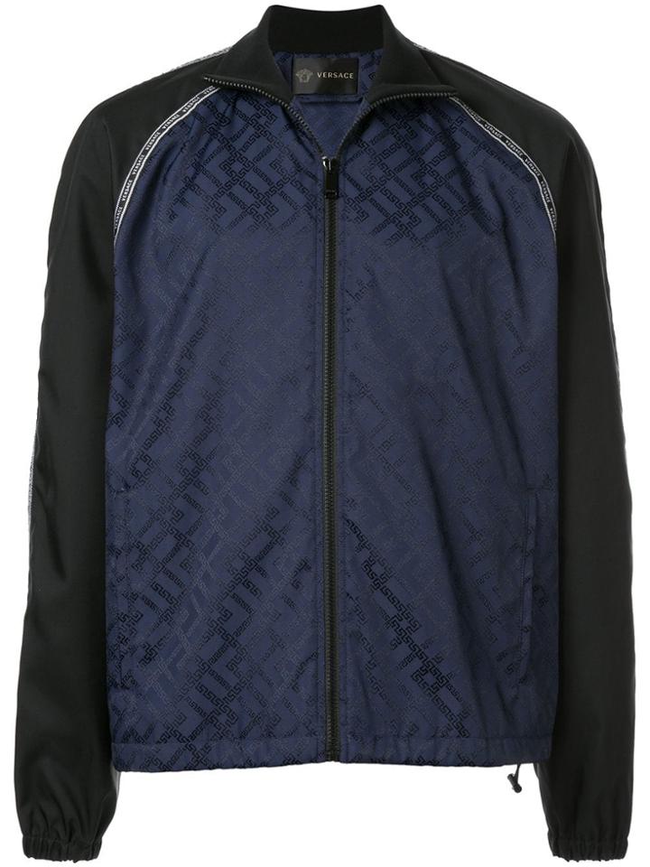 Versace Monogram Jacquard Track Jacket - Blue