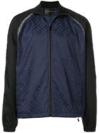 Versace Monogram Jacquard Track Jacket - Blue