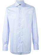 Barba Longsleeved Classic Shirt, Men's, Size: 42, Blue, Cotton