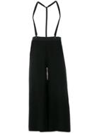 Lost & Found Ria Dunn Wide Leg Suspender Trousers - Black