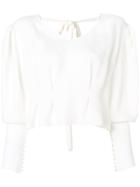 Magda Butrym Lucena Blouse - White