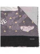 Liu Jo Mix Print Scarf - Grey