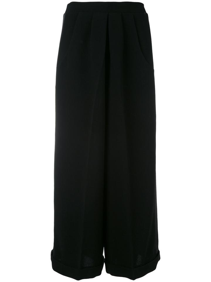 Racil - Wide Leg Pleated Trousers - Women - Polyester/triacetate/viscose - 34, Black, Polyester/triacetate/viscose