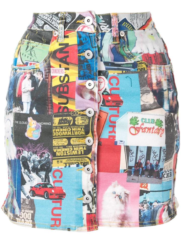 Ground Zero Printed Mini Skirt - Multicolour