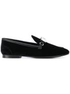 Giuseppe Zanotti Design Clover Crystal Loafers - Black