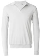 Melindagloss Terrycloth Polo Sweater, Men's, Size: S, Grey, Cotton