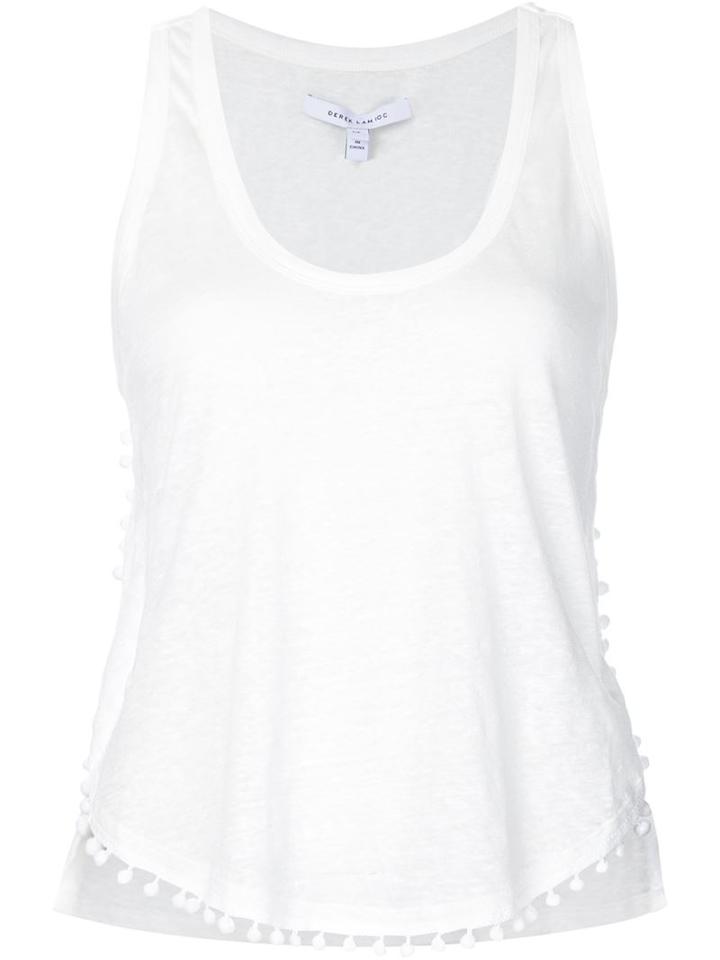 Derek Lam 10 Crosby Pom Pom Trim Tank Top