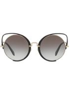 Miu Miu Eyewear Scenique Croisière '18 Sunglasses - Black