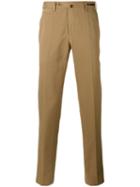 Pt01 - Straight-leg Trousers - Men - Cotton/linen/flax - 56, Brown, Cotton/linen/flax