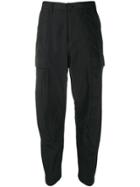 Issey Miyake Men High-waist Tailored Trousers - Black
