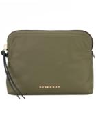 Burberry Large Zip-top Technical Pouch - Green