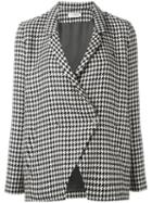 Roseanna Houndstooth Tweed Jacket, Women's, Size: Medium, Black, Viscose/virgin Wool