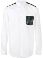 Sophnet. - Star Print Panel Shirt - Men - Cotton - M, White, Cotton