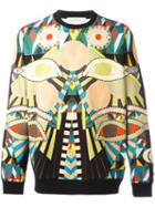 Givenchy Crazy Cleopatra Printed Sweatshirt, Men's, Size: Large, Black, Cotton