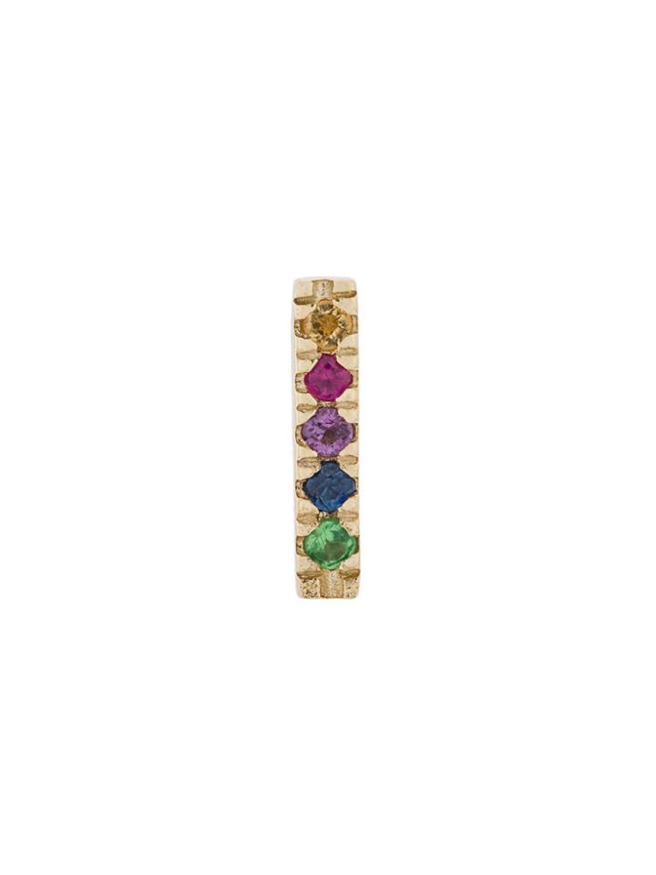 Otiumberg 9kt Gold Rainbow Bar Stud - Metallic