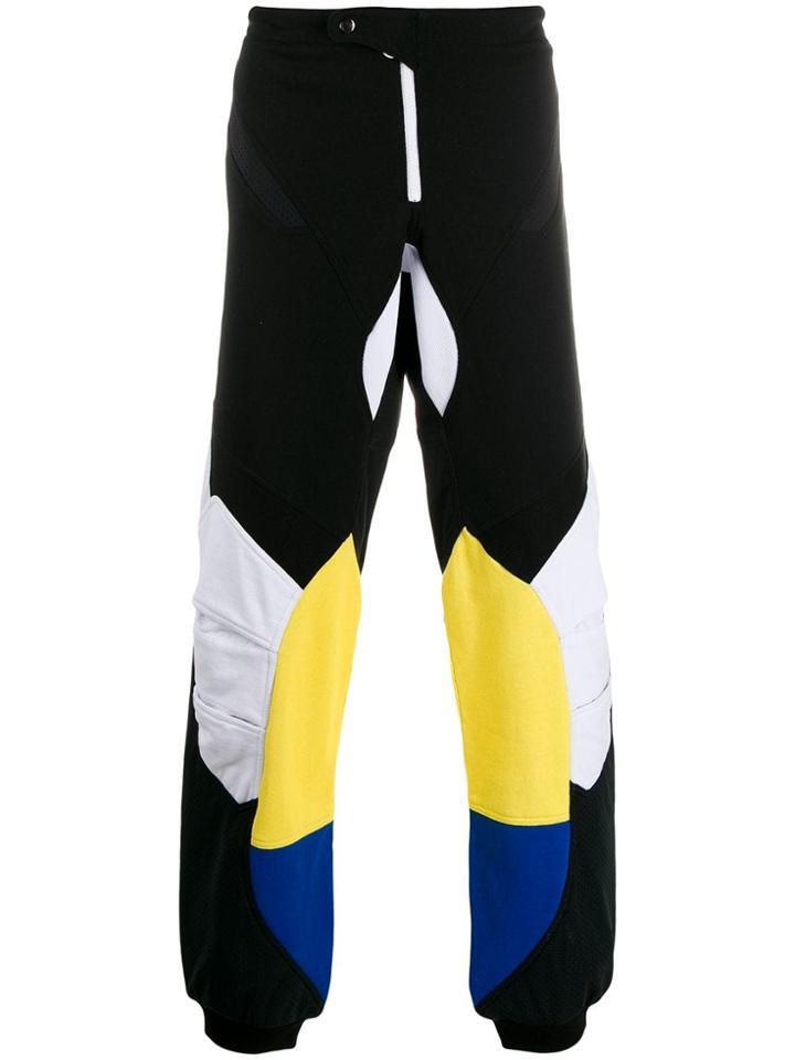 Amen Panelled Track Pants - Black