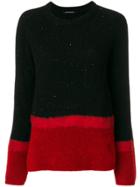 Luisa Cerano Colour Block Jumper - Black