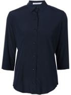 Callens Colour Block Shirt, Women's, Size: 46, Blue, Silk/spandex/elastane