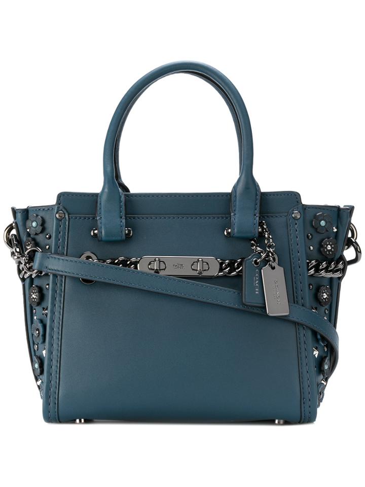 Coach Swagger 21 Tote Bag - Blue