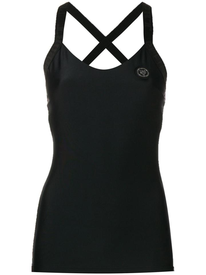 Plein Sport Cross Back Tank Top - Black